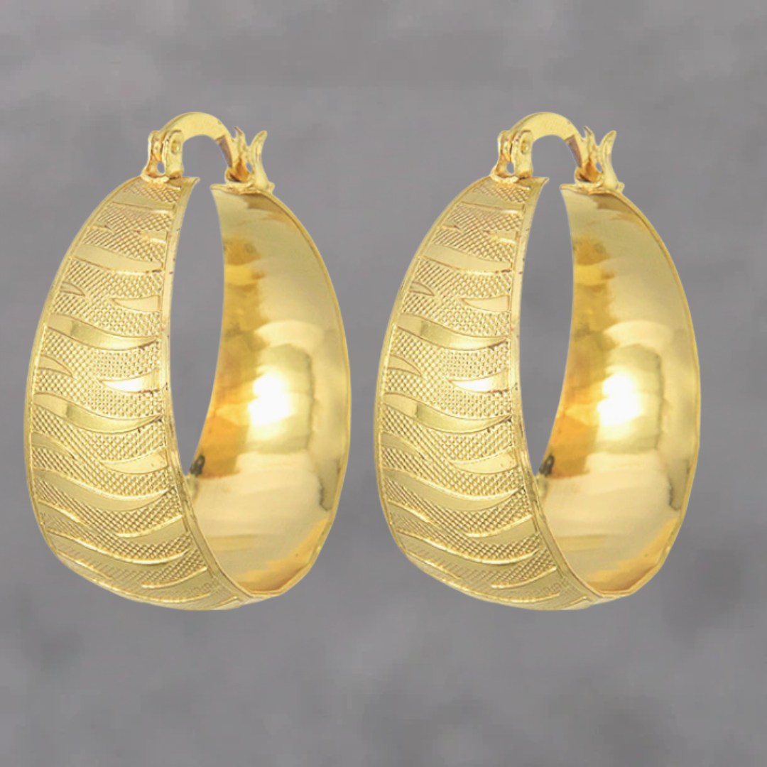 Boucles d'oreilles en or de luxe raffiné