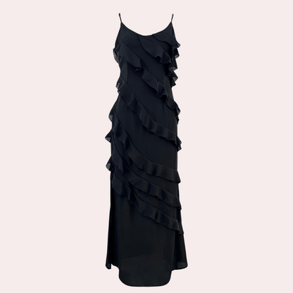 Adrienne – Robe Élégante avec Volants