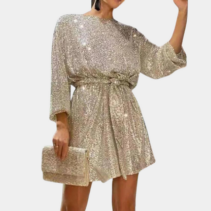 Robe à paillettes surdimensionné pour femme | Mini