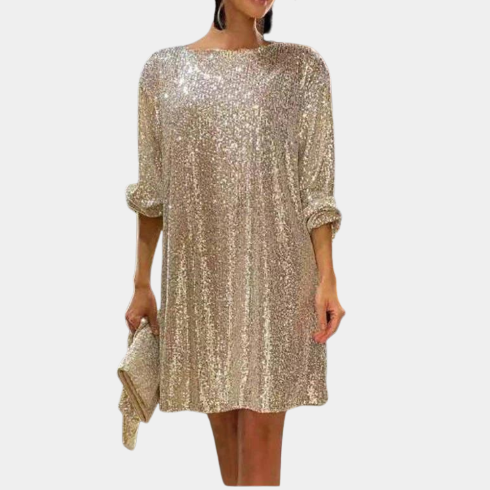 Robe à paillettes surdimensionné pour femme | Mini