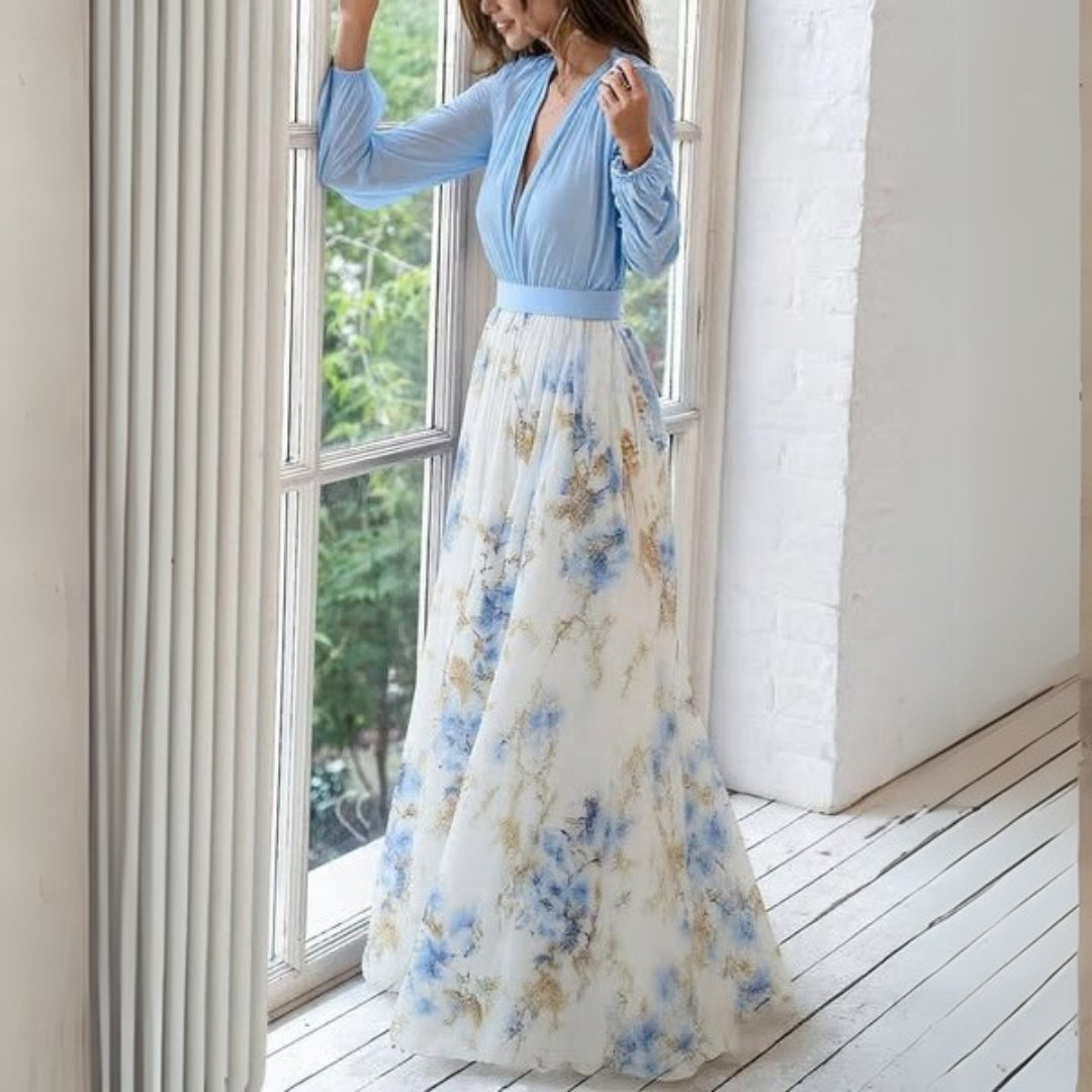 Dahlia - Murmures de Printemps Robe Maxi Florale