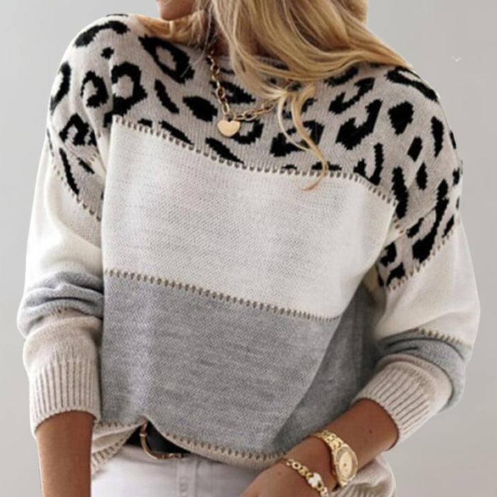 Cheyenne - Sweatshirt Casual avec Imprimé Léopard