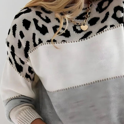 Laura | Pull Décontracté avec Design Léopard