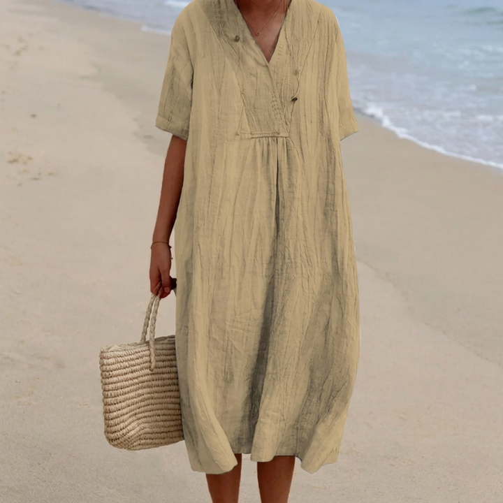 Silvana™ | Robe Maxi Texturée Relaxed.
