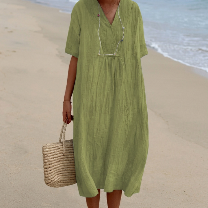 Silvana™ | Robe Maxi Texturée Relaxed.
