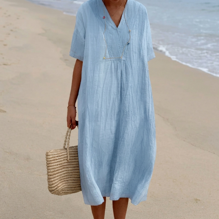Silvana™ | Robe Maxi Texturée Relaxed.