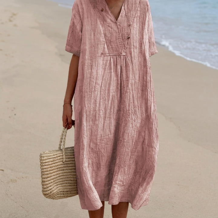 Silvana™ | Robe Maxi Texturée Relaxed.