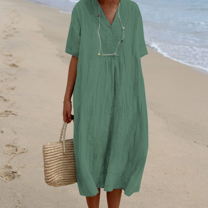Silvana™ | Robe Maxi Texturée Relaxed.
