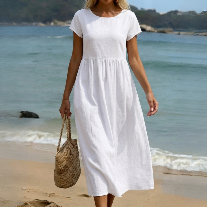 Ursina™ | Robe Midi Fluide.