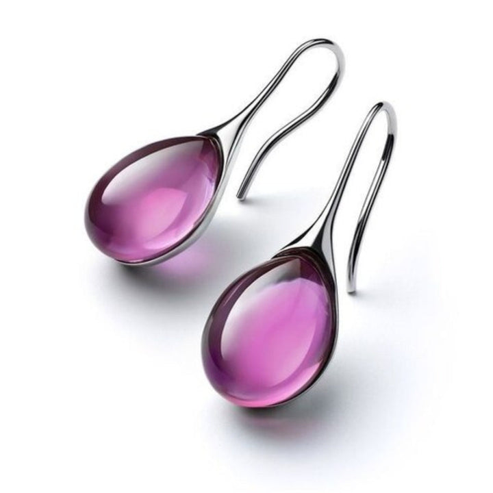 Boucles d'oreilles pendantes en cristal chic