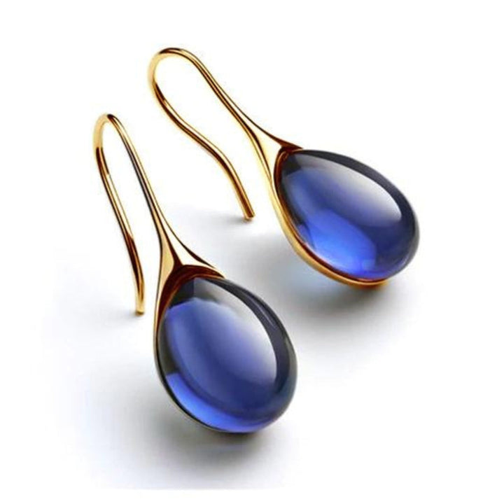 Boucles d'oreilles pendantes en cristal chic