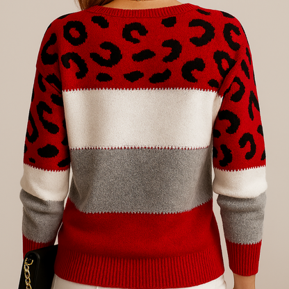 Louise™ | Pull Élégance Léopard