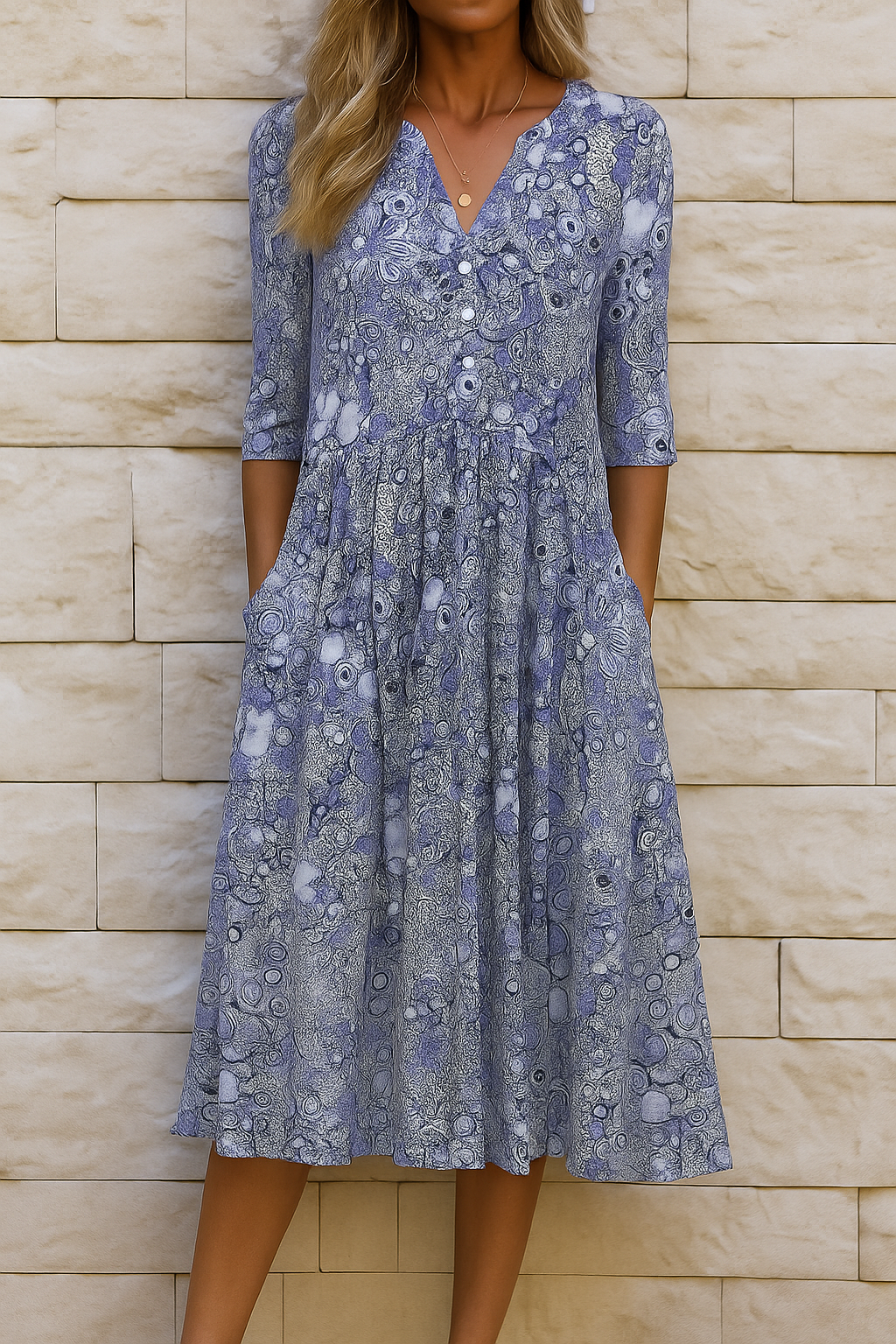 Harlow™ | Robe Élégante avec Décolleté en V