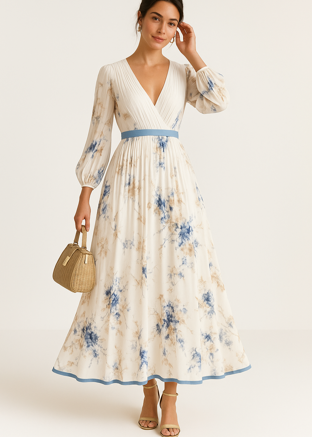 Kate | Robe Maxi Fleurie Élégante