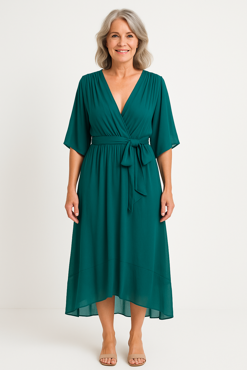 Claire™ | Robe Midi à Ceinture