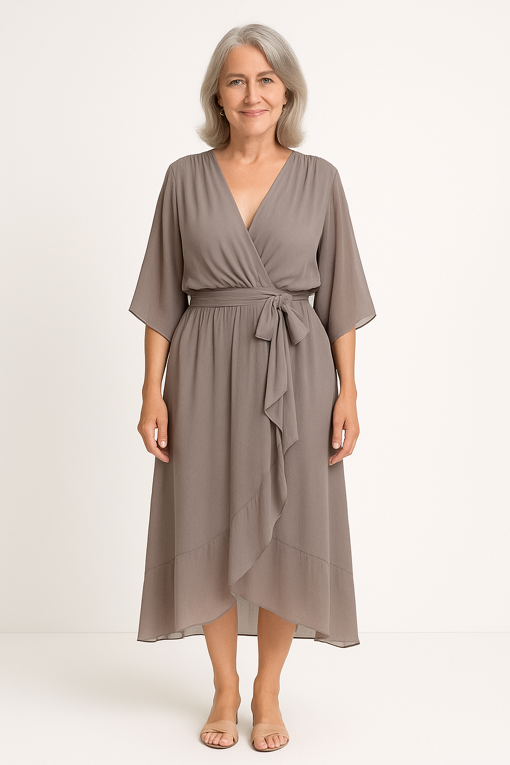 Claire™ | Robe Midi à Ceinture