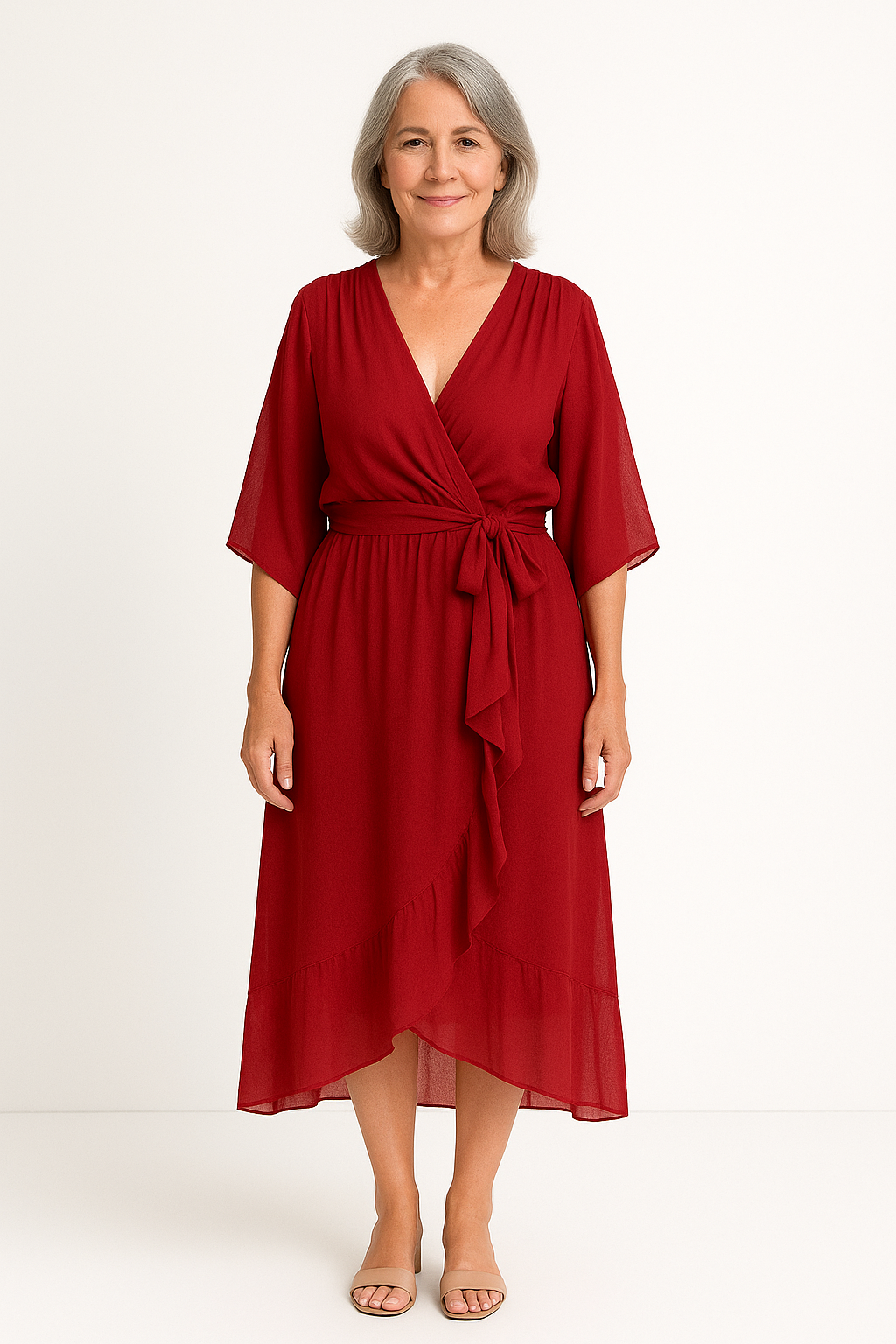 Claire™ | Robe Midi à Ceinture