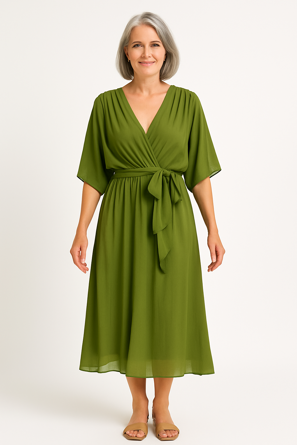 Claire™ | Robe Midi à Ceinture