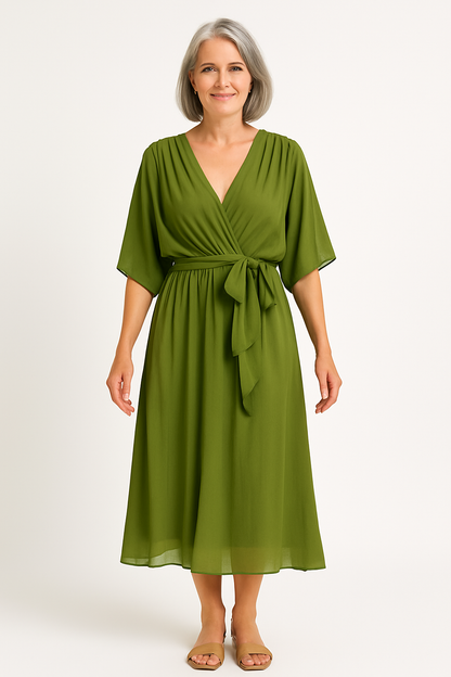 Claire™ | Robe Midi à Ceinture