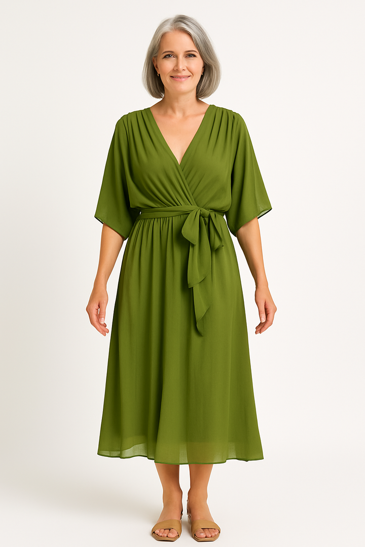 Claire™ | Robe Midi à Ceinture