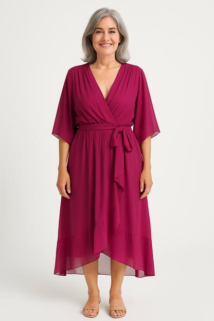 Claire™ | Robe Midi à Ceinture