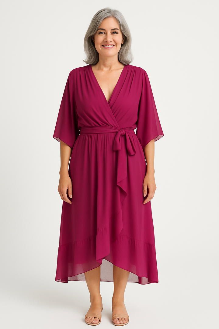 Claire™ | Robe Midi à Ceinture