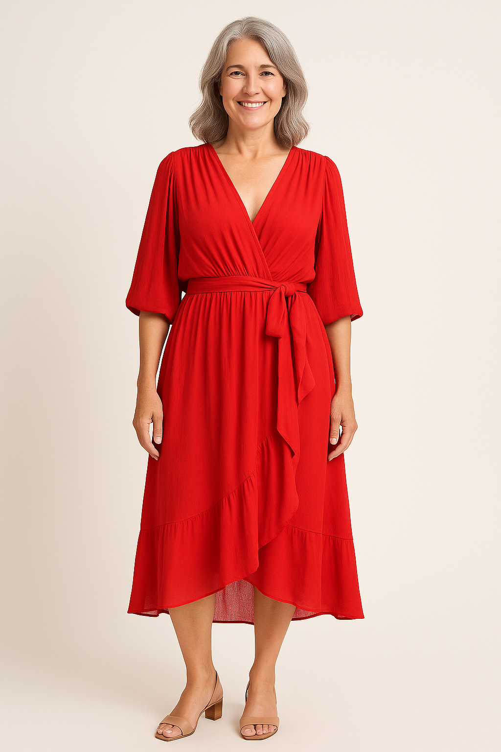 Claire™ | Robe Midi à Ceinture