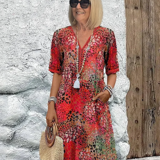 Florencia | Robe Midi Vibrante