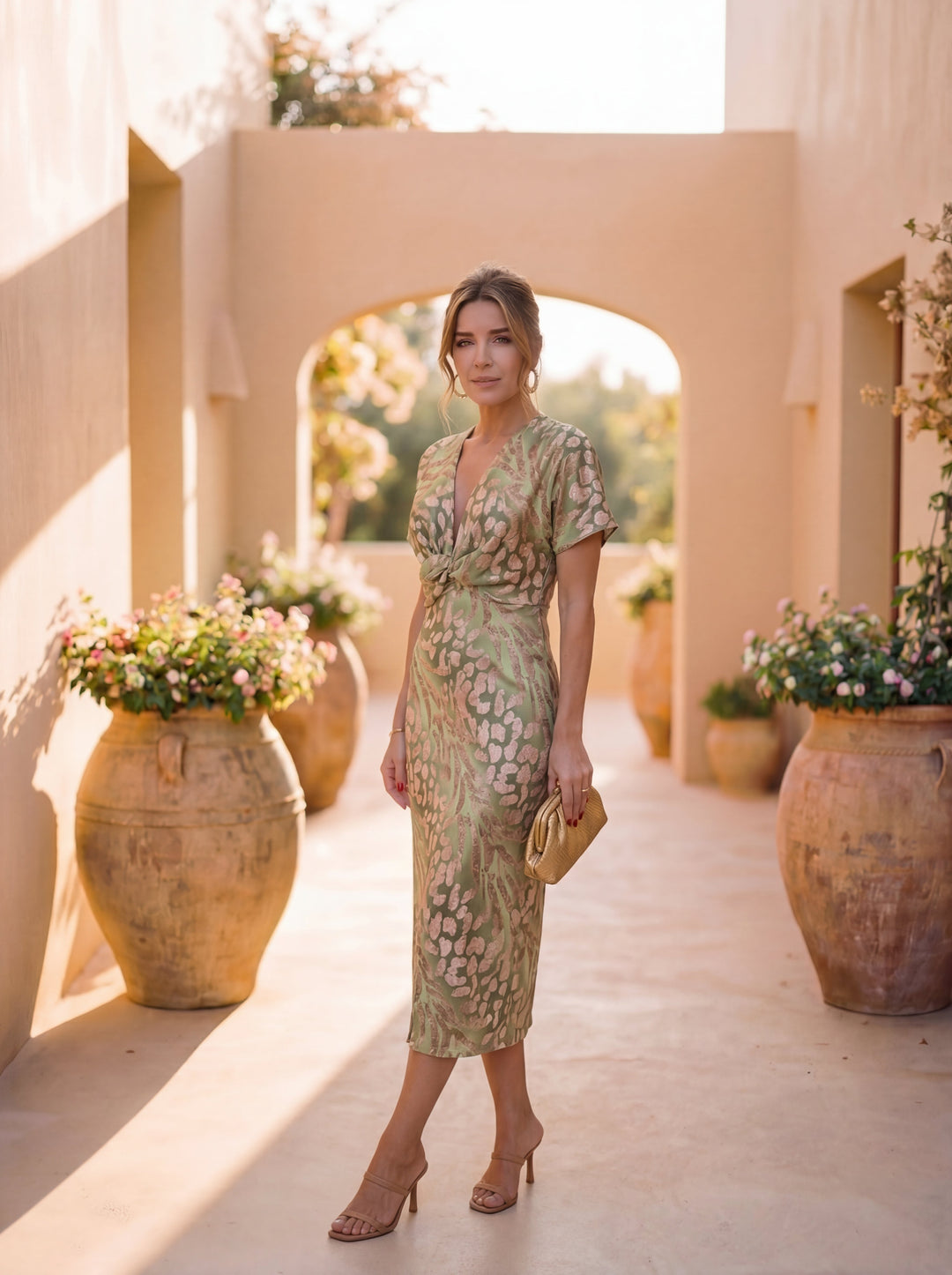 Antonella | Robe élégante en tissu léger et fluide