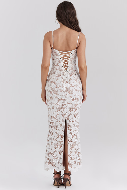 EVANGELINE - Robe Maxi Brodée
