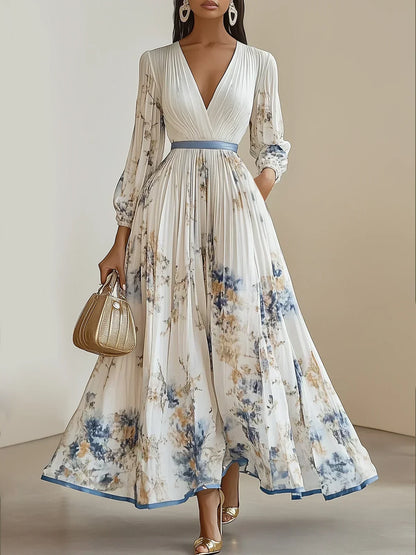 Bristol - Robe Maxi Bohème à Patches Floraux