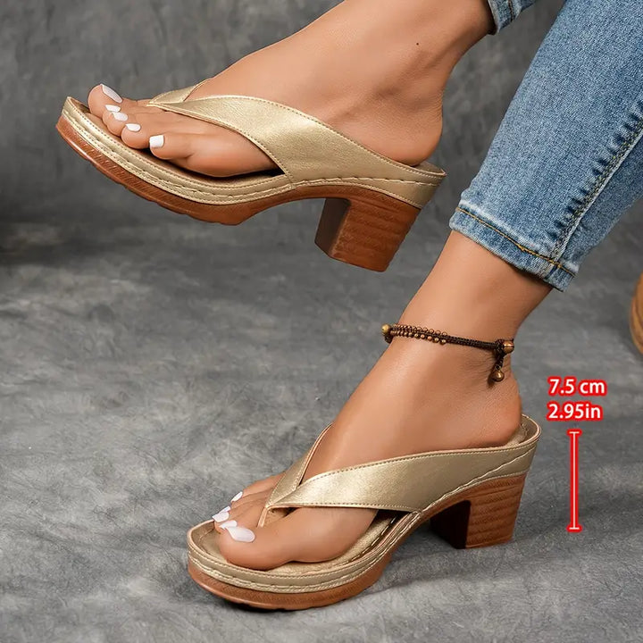 Aurelia™ | Sandales Ultra Confortables avec un Talon Épais