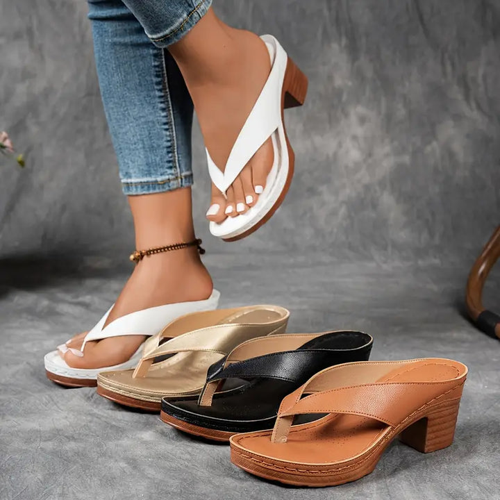 Aurelia™ | Sandales Ultra Confortables avec un Talon Épais