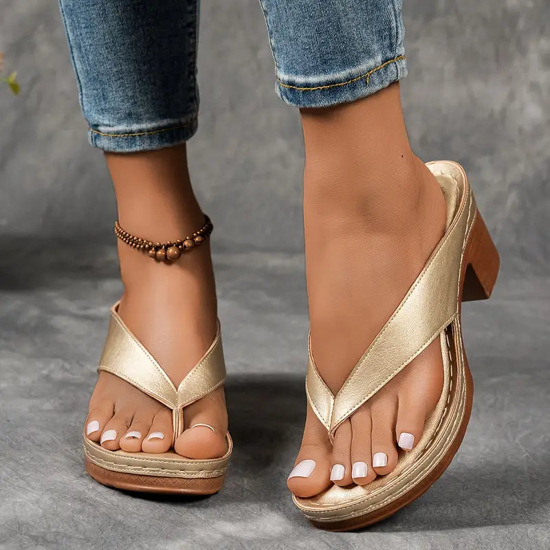 Aurelia™ | Sandales Ultra Confortables avec un Talon Épais