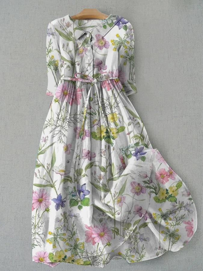 Amy | Robes Florales Flatteuses pour le Ventre