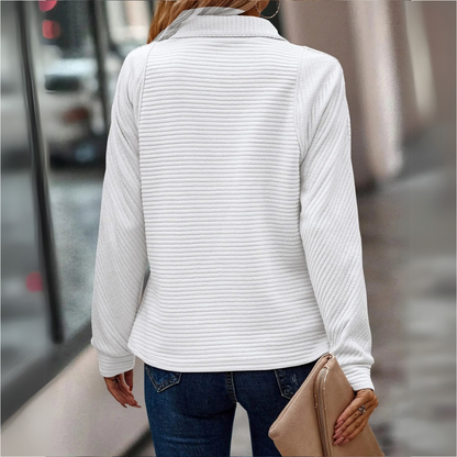 Suzanne - Pull Détail avec Demi-Zip