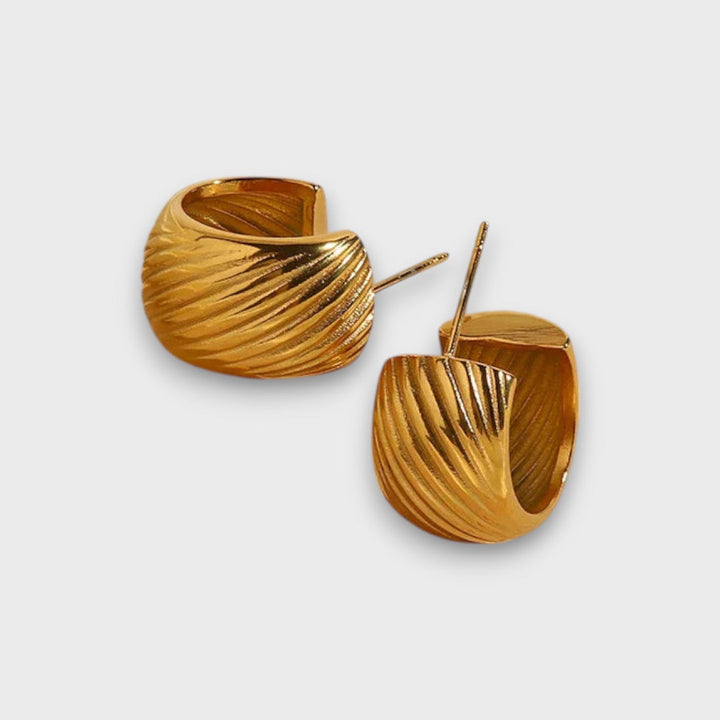 Emy – Boucles d'oreilles créoles inspirées du vintage avec une touche de luxe