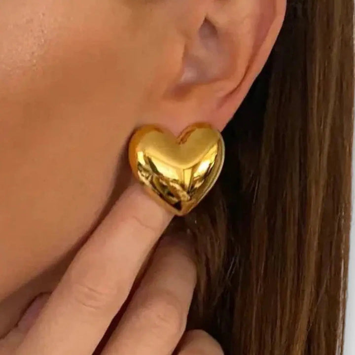 Harpy – Boucles d'oreilles en forme de cœur