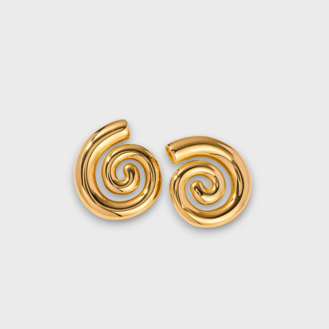 Jay – Boucles d'oreilles spiralées avec légèreté moderne