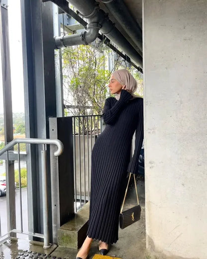 Maxi - Robe Maxi Longue en Tricot