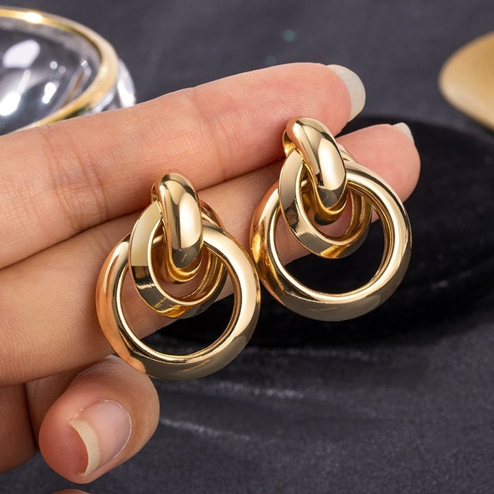 Boucles d'oreilles créoles en or élégant