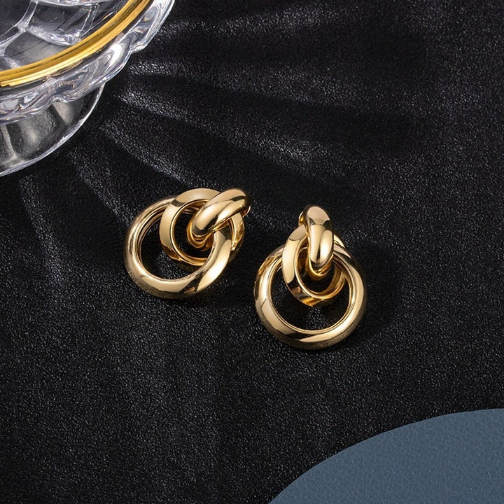Boucles d'oreilles créoles en or élégant