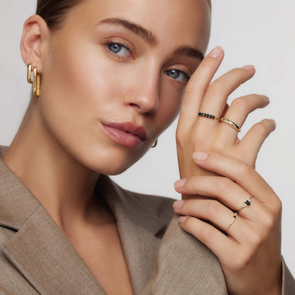 Bague Solide en Pierre | Or
