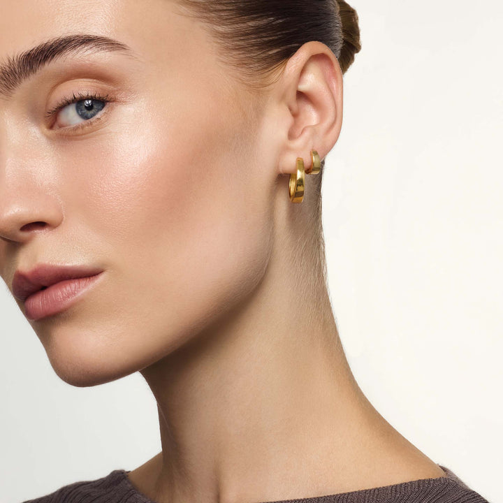 Boucles d'oreilles Gia en créoles | Or