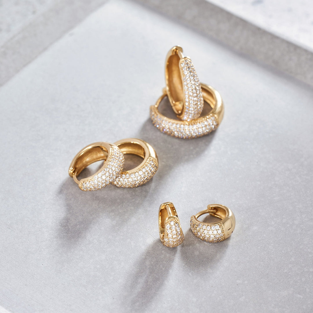 Boucles d'oreilles Mini Hoop Jules | Or 16k