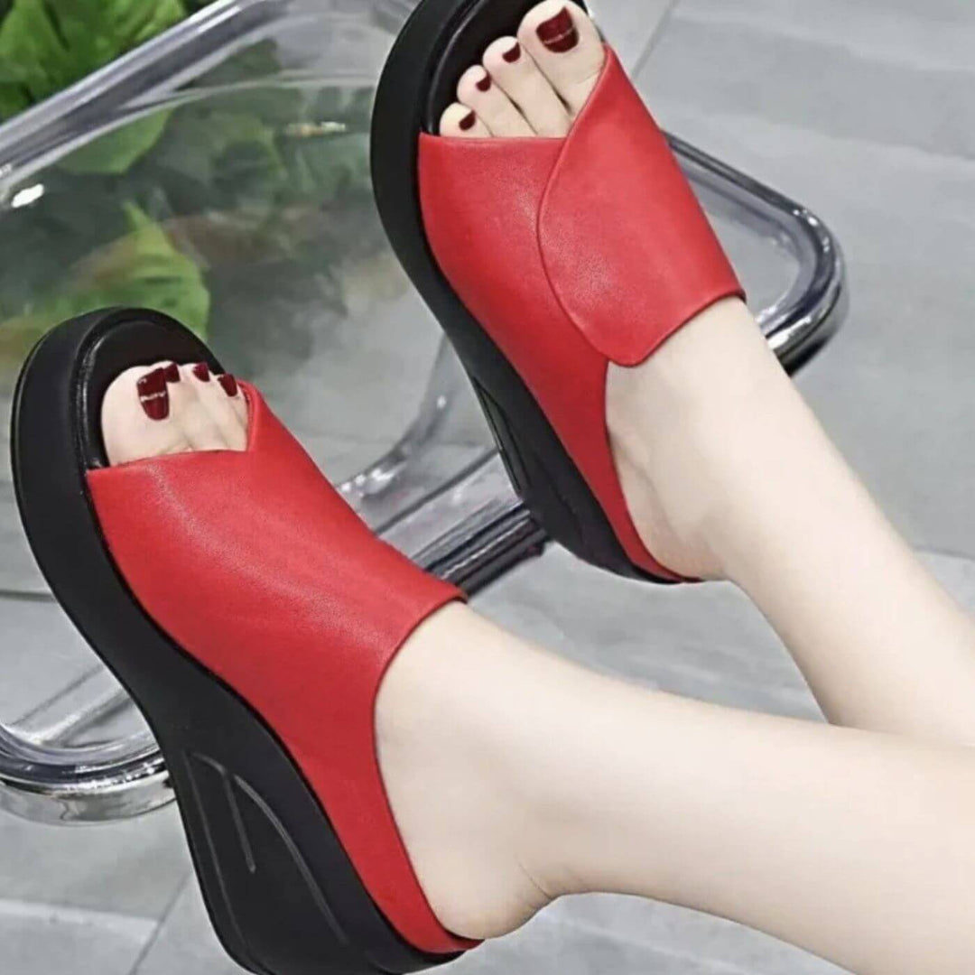 Eliza – Sandales Wedge Orthopédiques Slip-on
