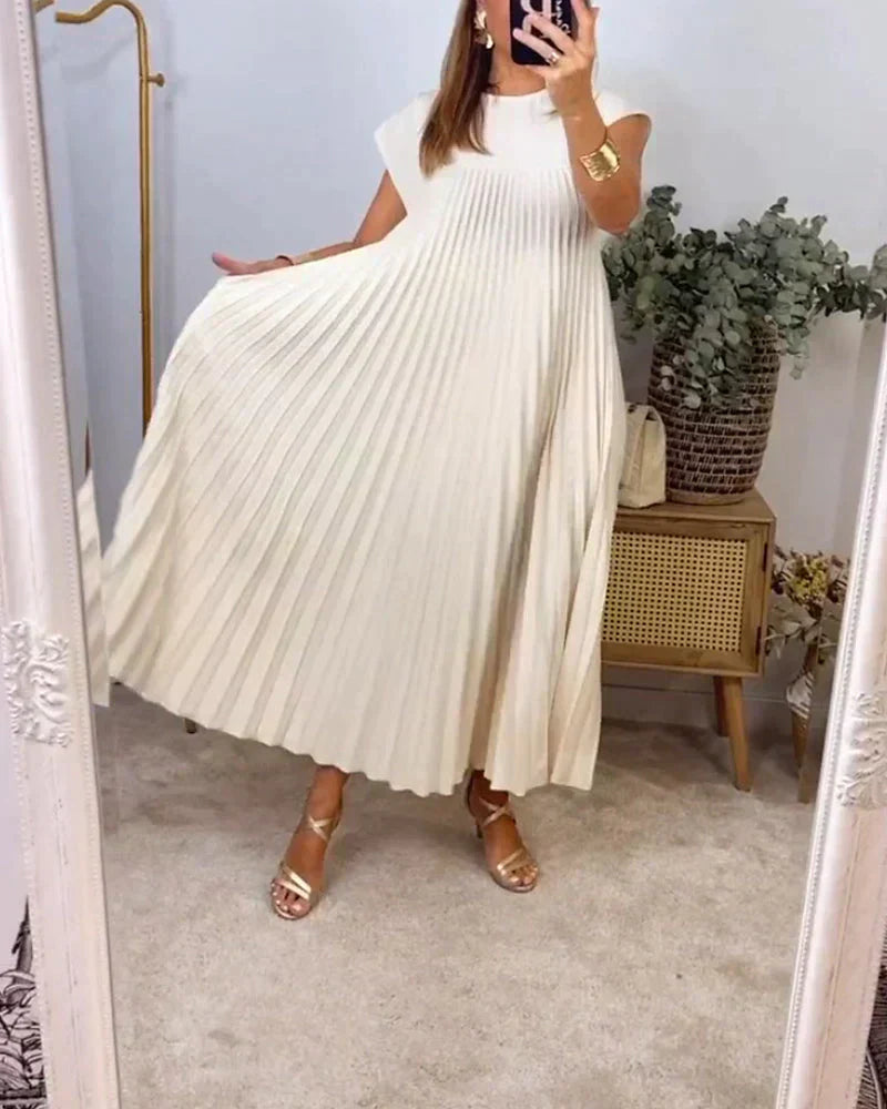 Tascha™ - Robe Sans Manches avec Plis