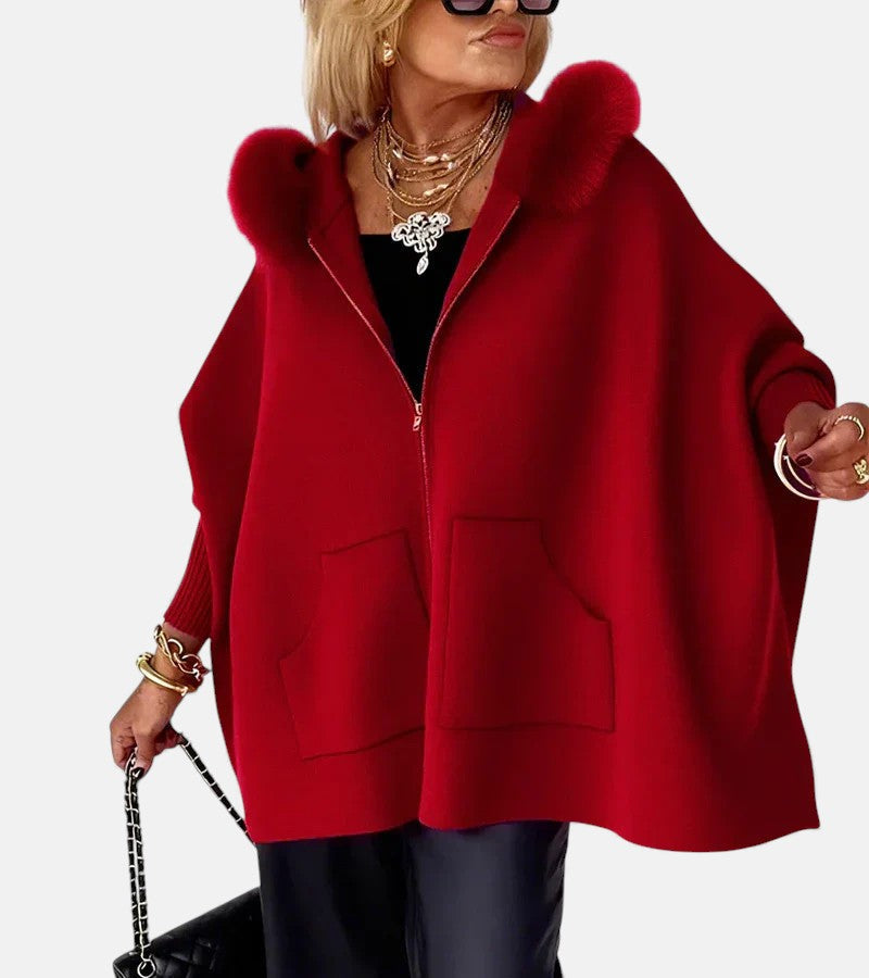 ARABELLE™ | Manteau à capuche décontracté avec col en fourrure
