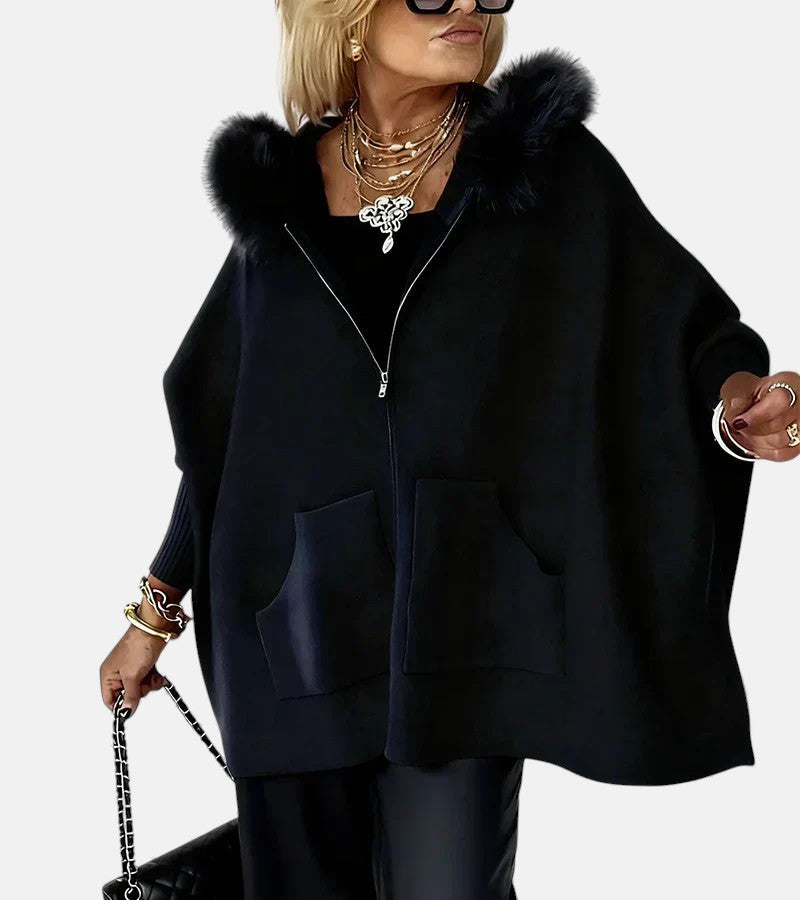 ARABELLE™ | Manteau à capuche décontracté avec col en fourrure