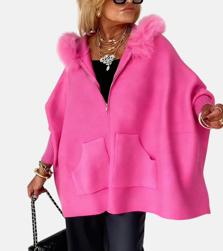 ARABELLE™ | Manteau à capuche décontracté avec col en fourrure